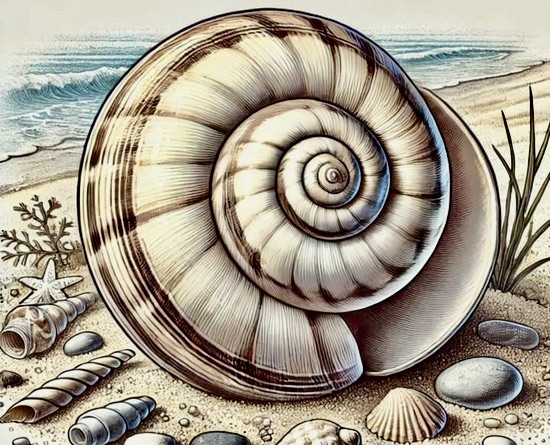 Image illustrant le coquillage de l'oeil de Sainte Lucie